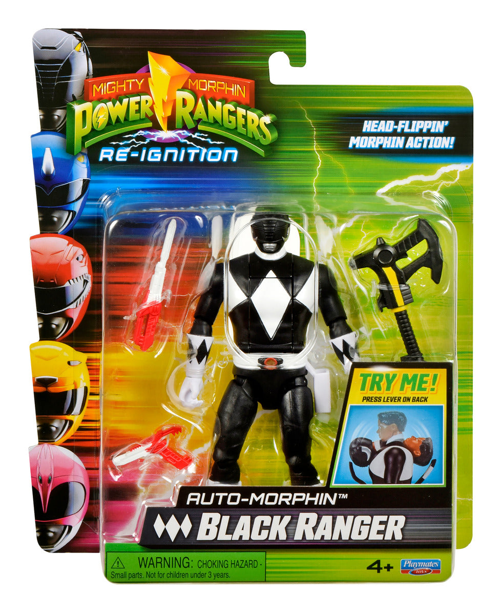 ** MMPR Auto Morphin Ranger Figure Black Ranger