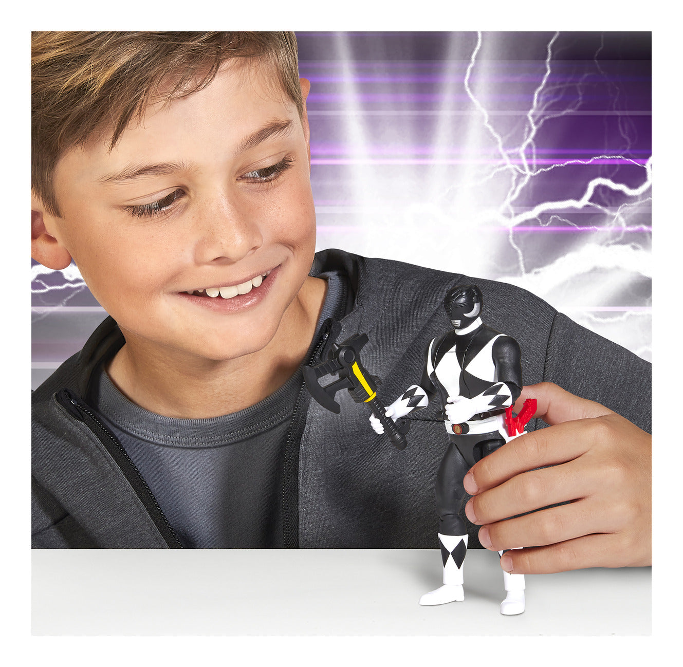 ** MMPR Auto Morphin Ranger Figure Black Ranger