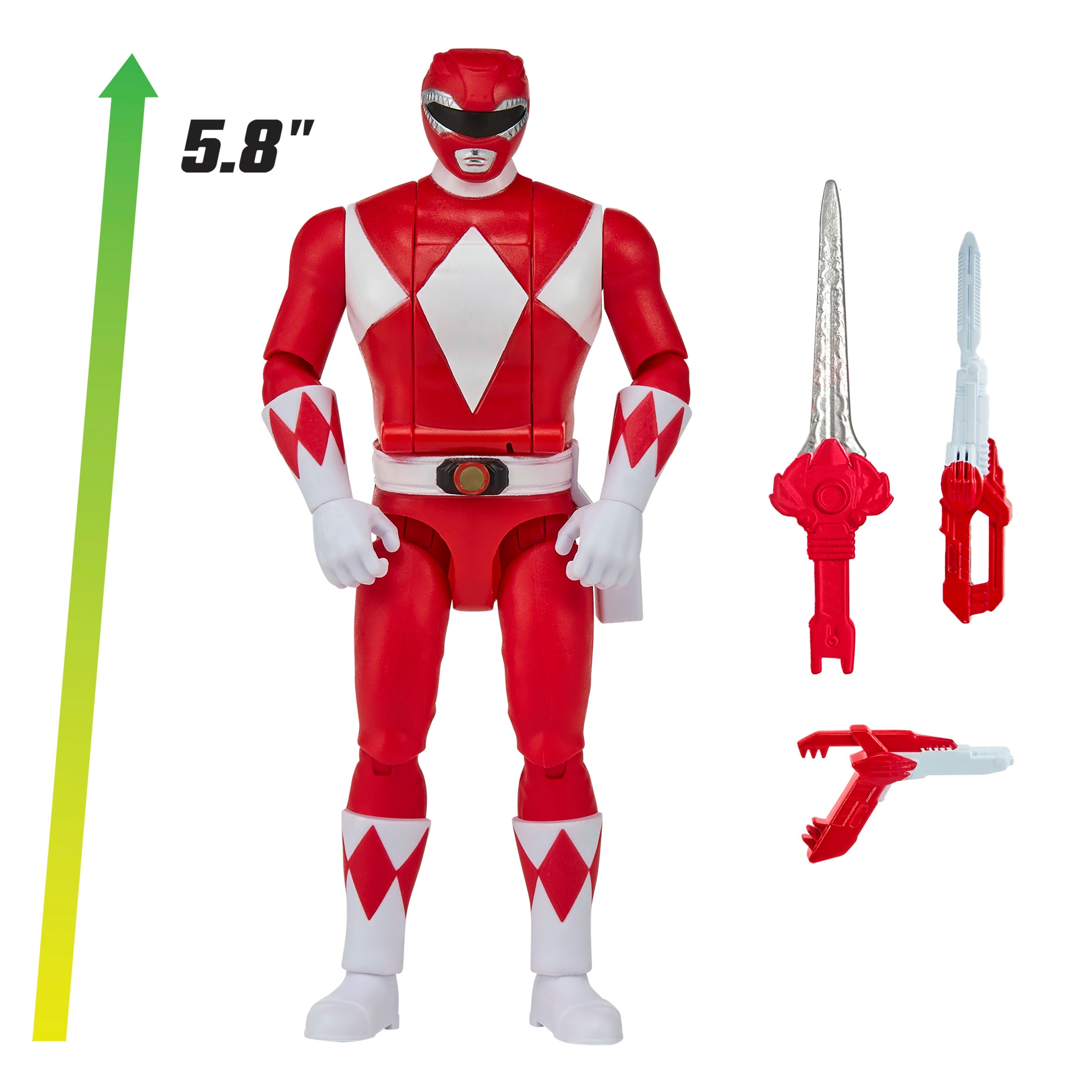 Mighty Morphin Power Rangers Auto-Morphin Red Ranger Figure