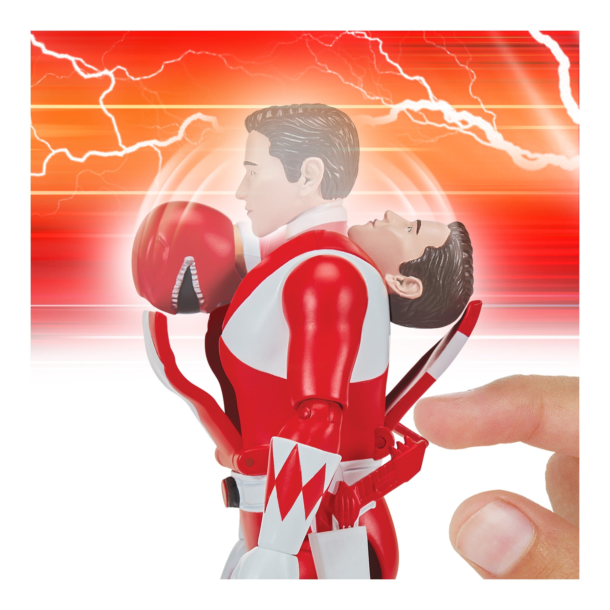 Mighty Morphin Power Rangers Auto-Morphin Red Ranger Figure