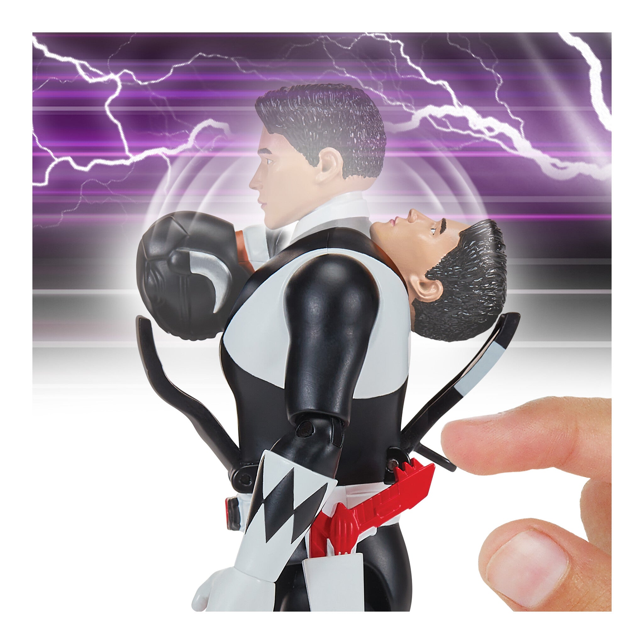 Mighty Morphin Power Rangers Re-Ignition Auto-Morphin Black Ranger Figure