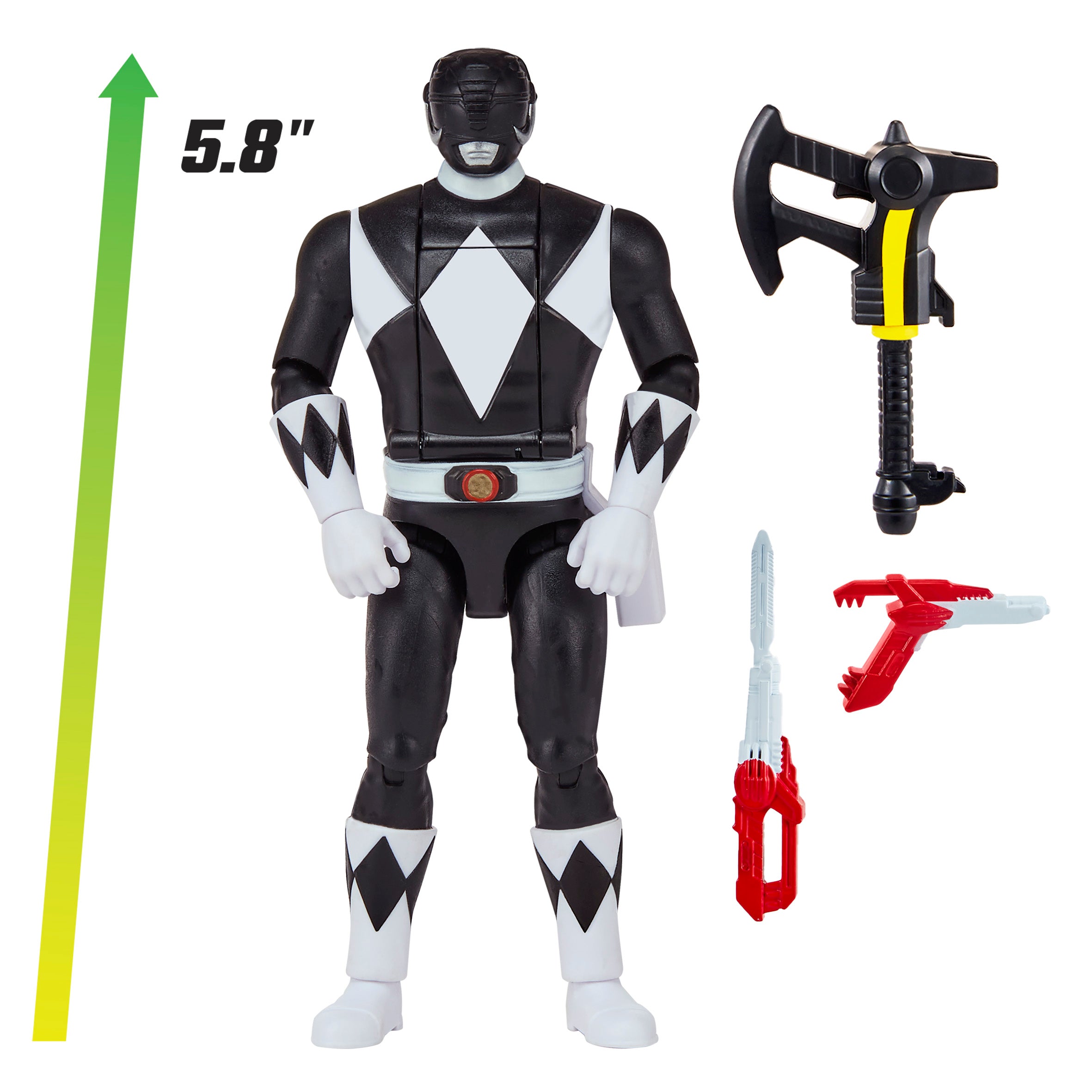 Mighty Morphin Power Rangers Re-Ignition Auto-Morphin Black Ranger Figure