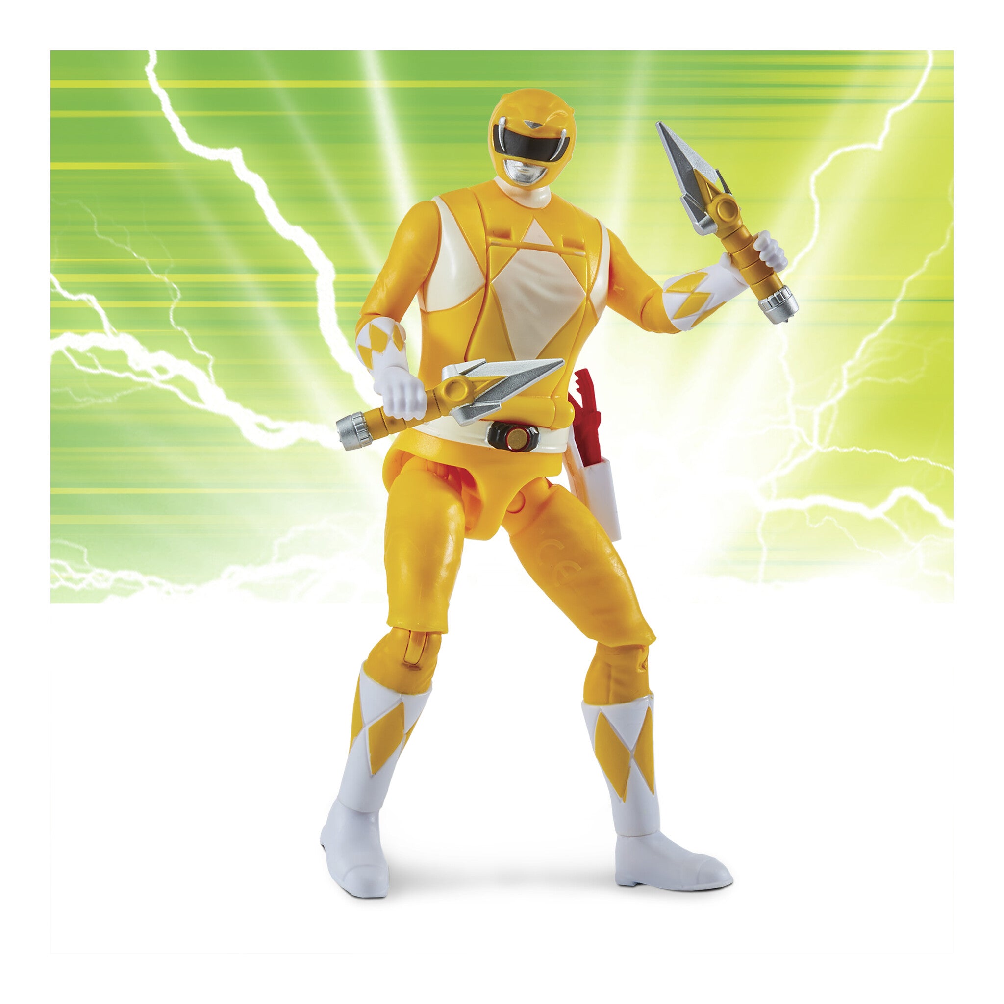 Power Rangers Mighty Morphin Auto-Morphin Yellow Ranger Action Figure