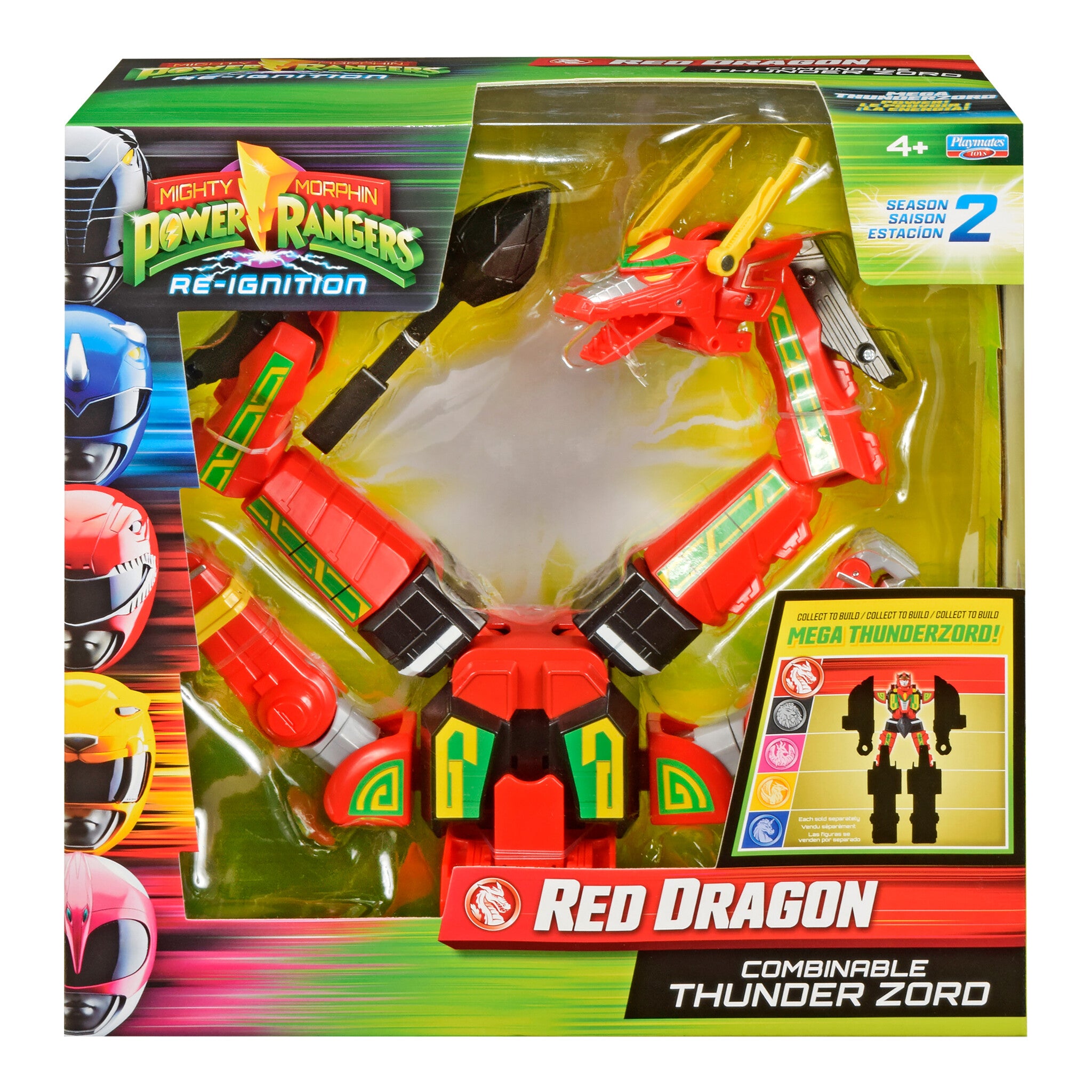 Power Rangers Mighty Morphin Re-Ignition Red Dragon Combinable Thunderzord