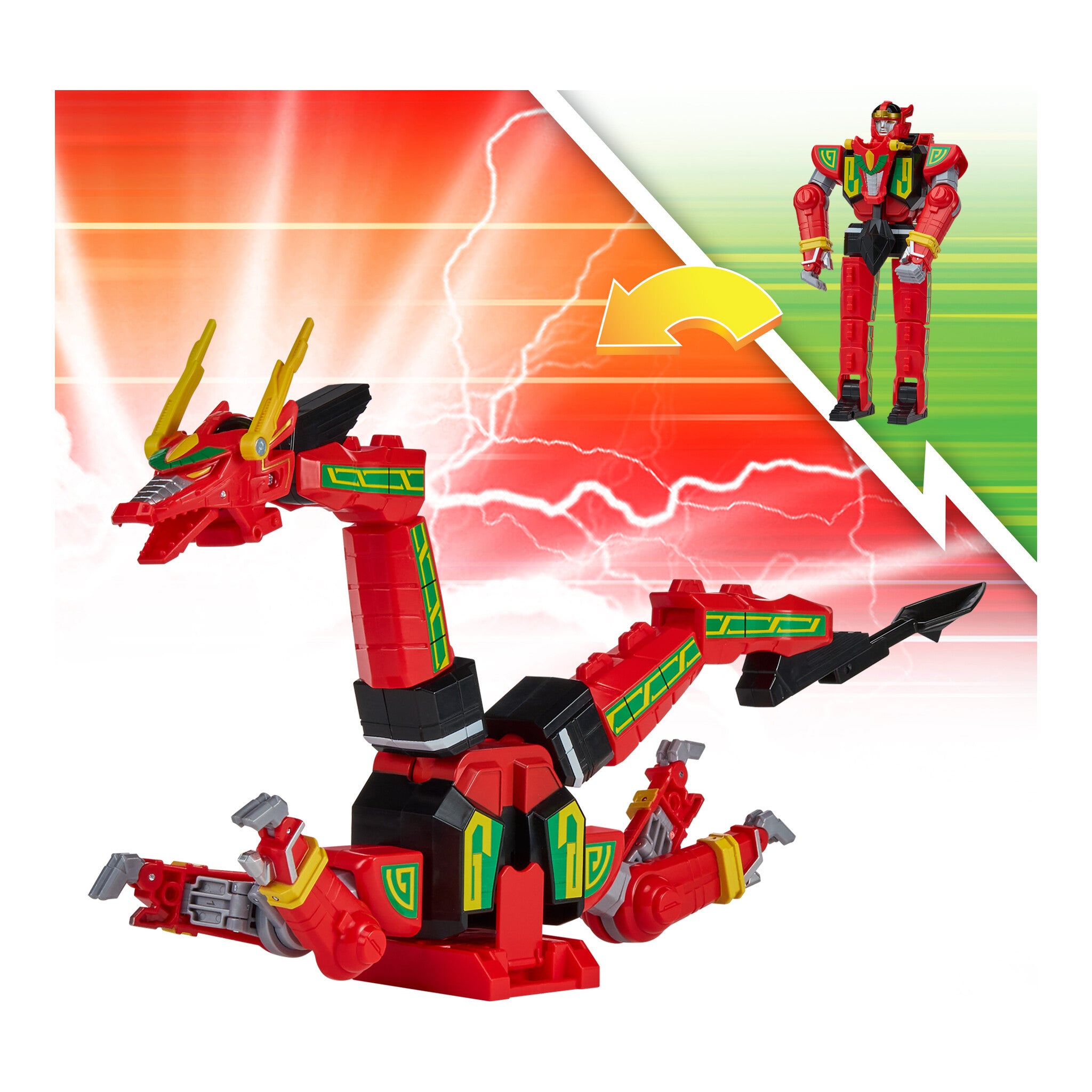 Power Rangers Mighty Morphin Re-Ignition Red Dragon Combinable Thunderzord