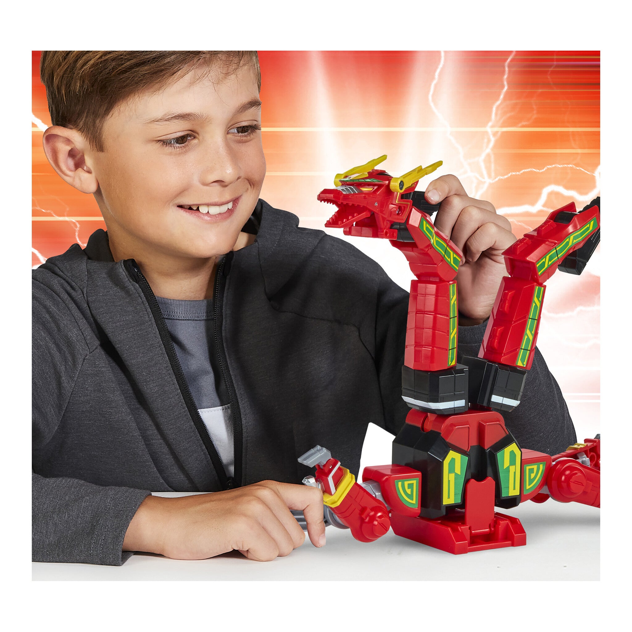 Power Rangers Mighty Morphin Re-Ignition Red Dragon Combinable Thunderzord