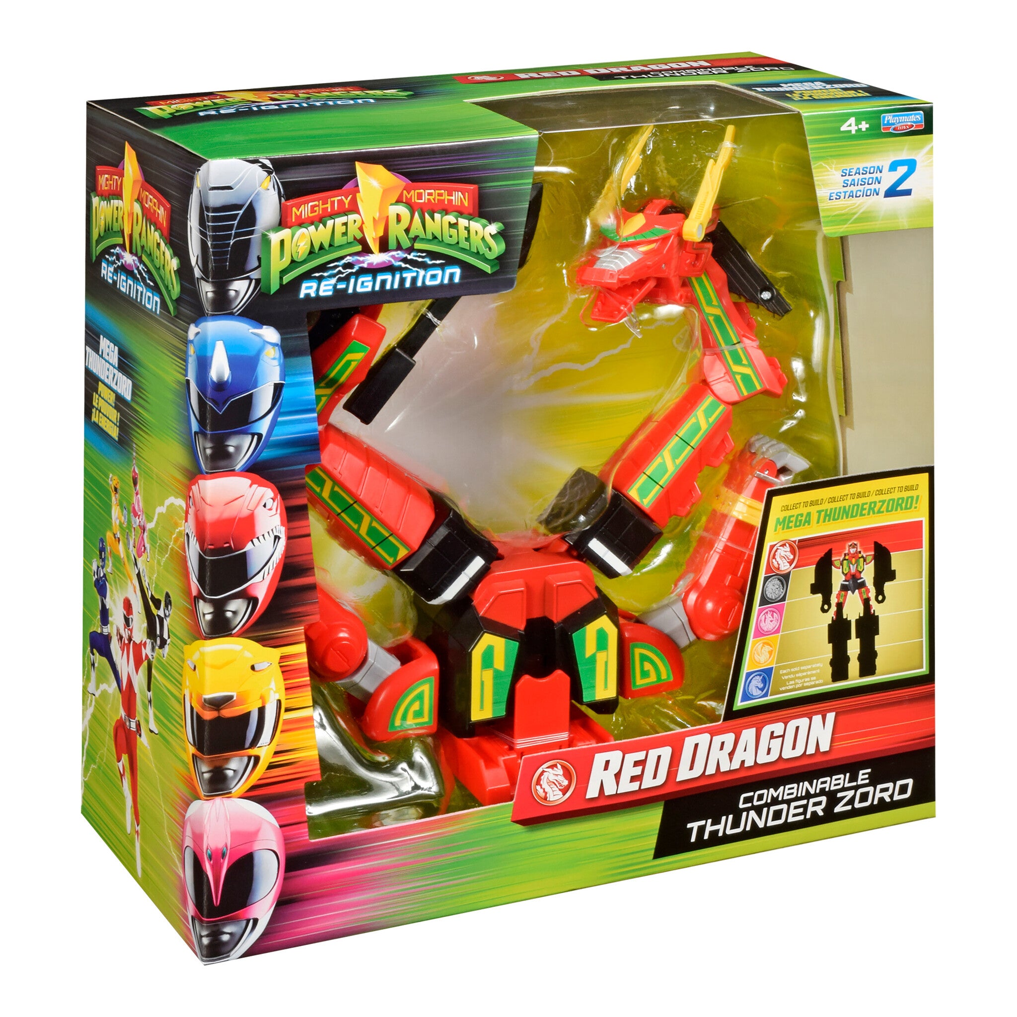 Power Rangers Mighty Morphin Re-Ignition Red Dragon Combinable Thunderzord