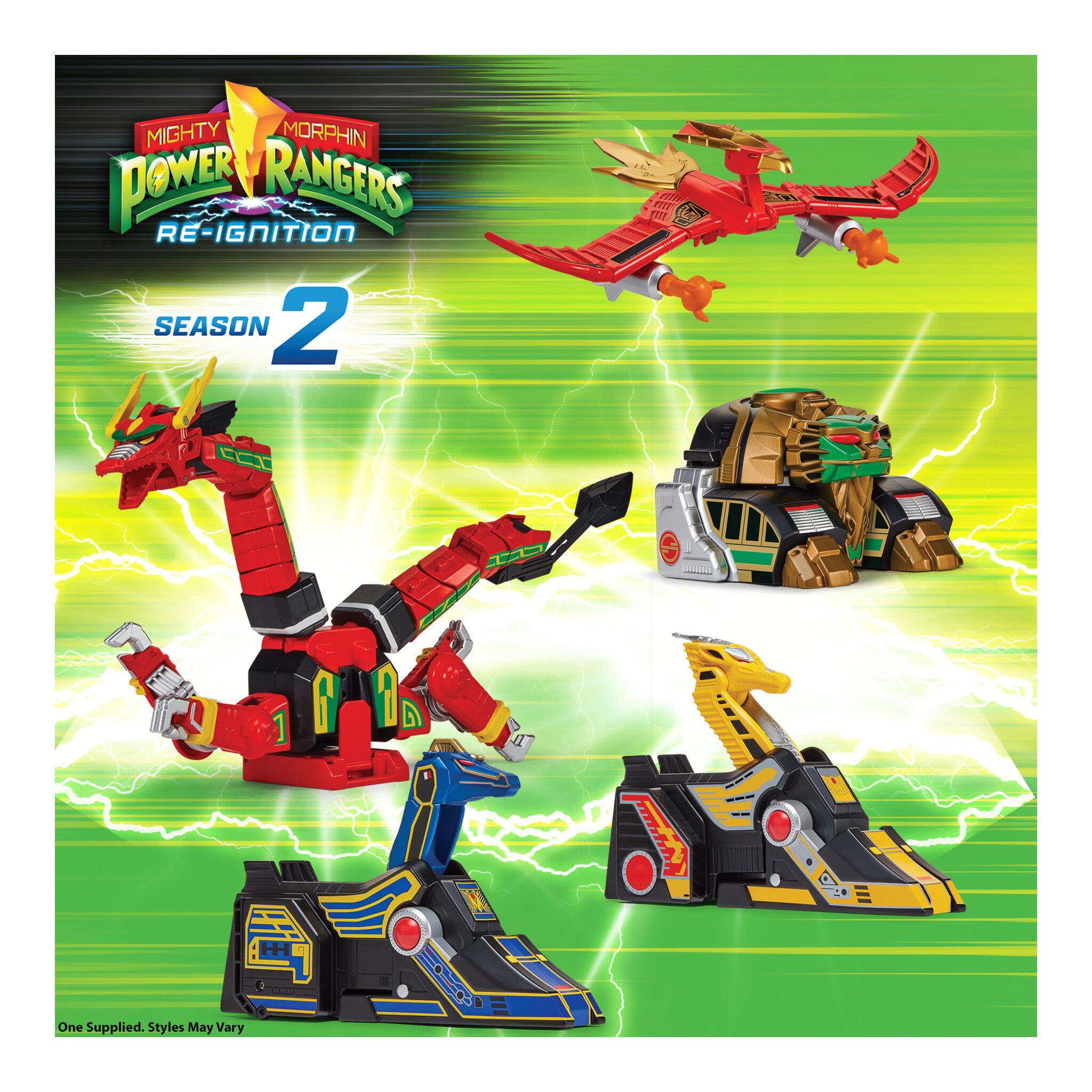 Power Rangers Mighty Morphin Thunderzord Lion Action Figure with Thunder Saber