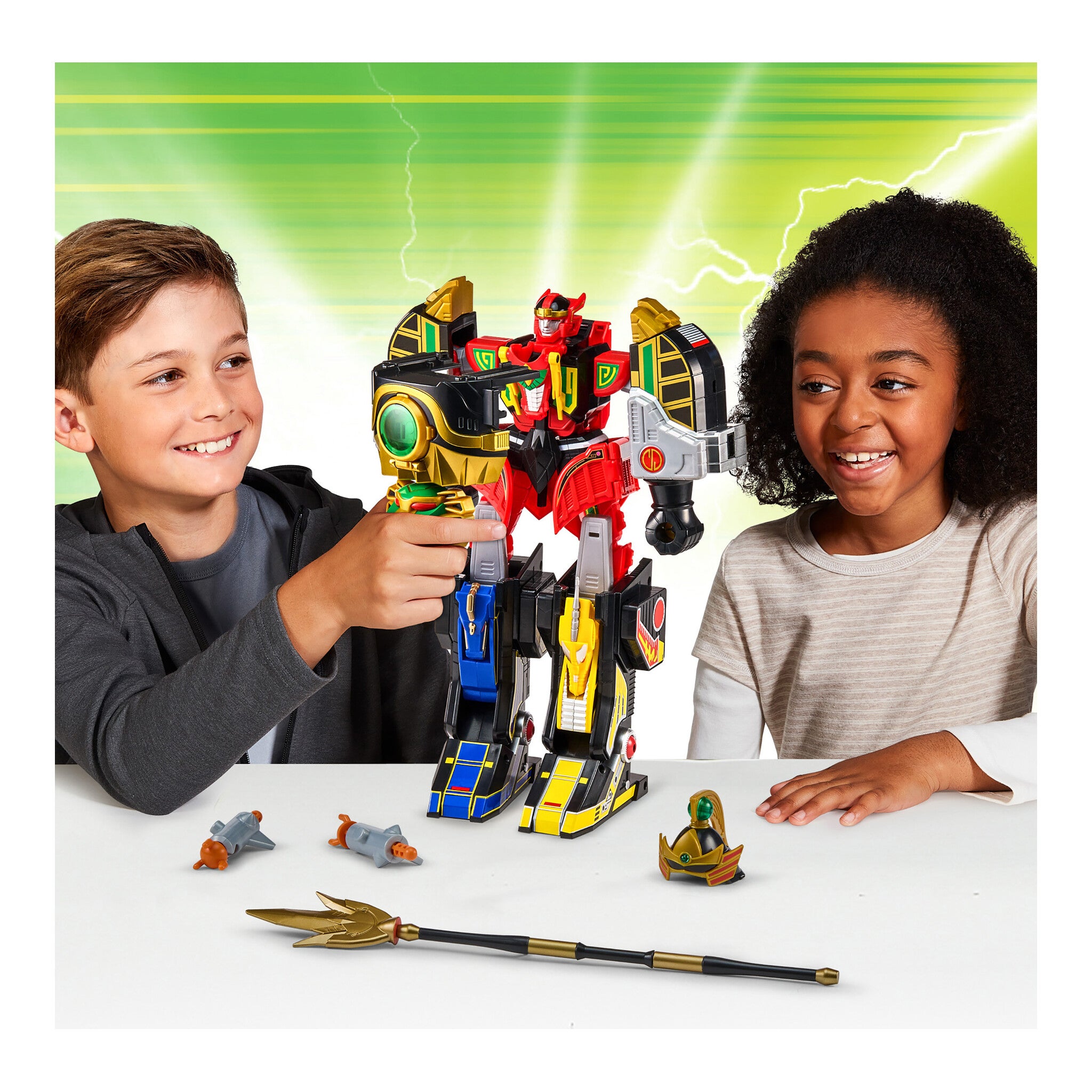 Power Rangers Mighty Morphin Thunderzord Lion Action Figure with Thunder Saber