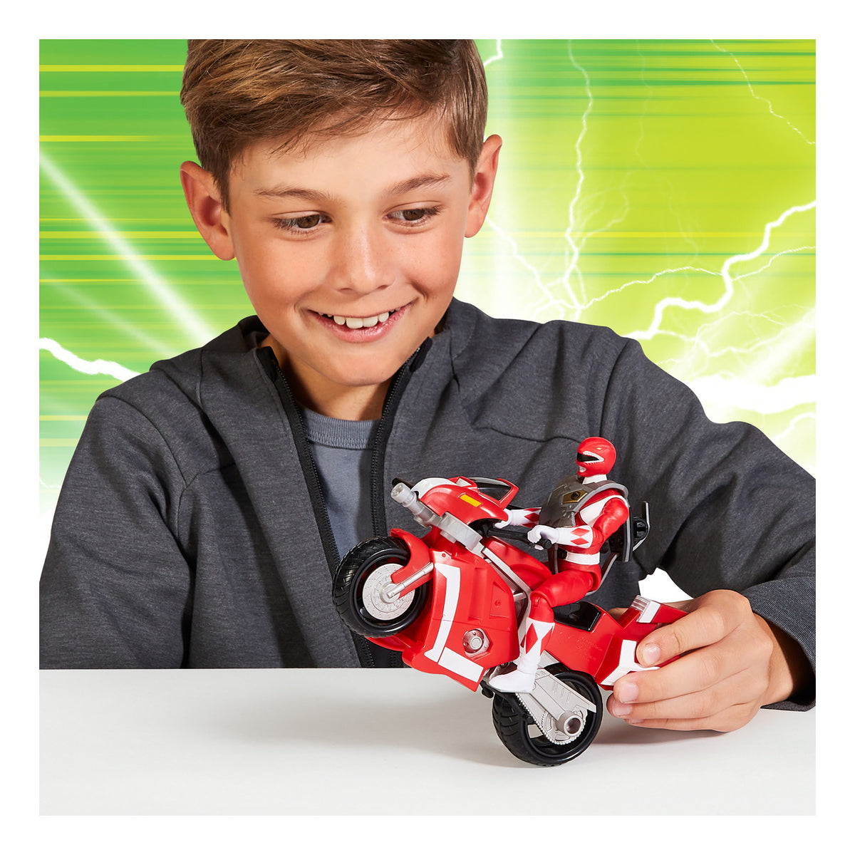 Mighty Morphin Power Rangers Battle Bike with Red Ranger