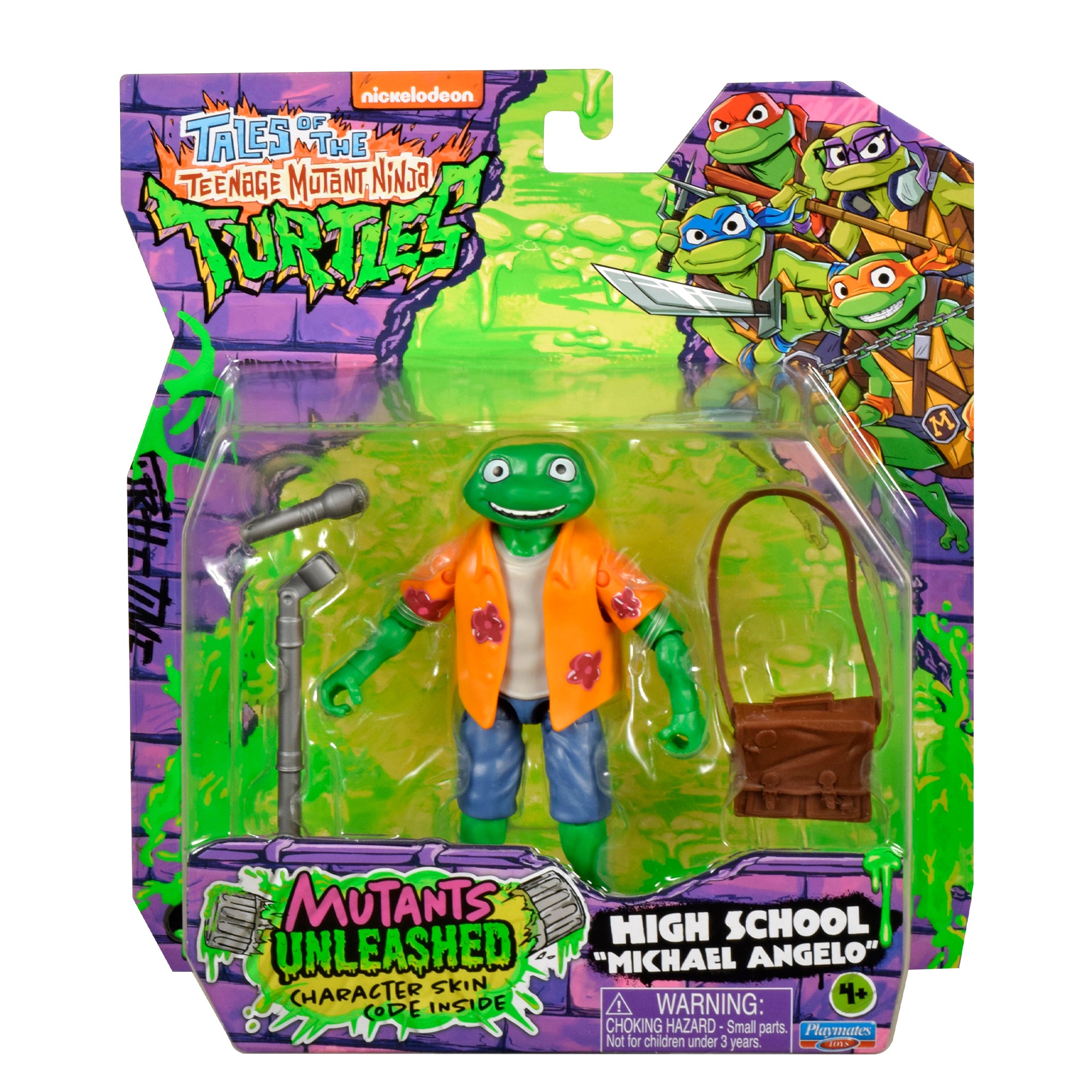 Teenage Mutant Ninja Turtles Mutants Unleashed High School Michelangelo Figure