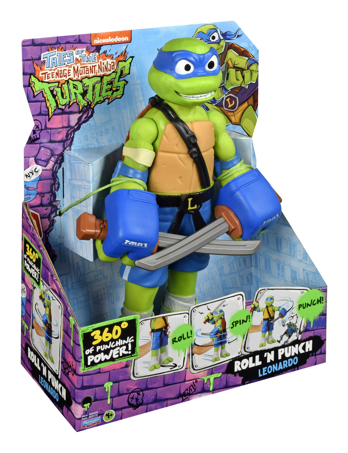 Teenage Mutant Ninja Turtles Tales Giant Roll ’N Punch Leonardo Figure