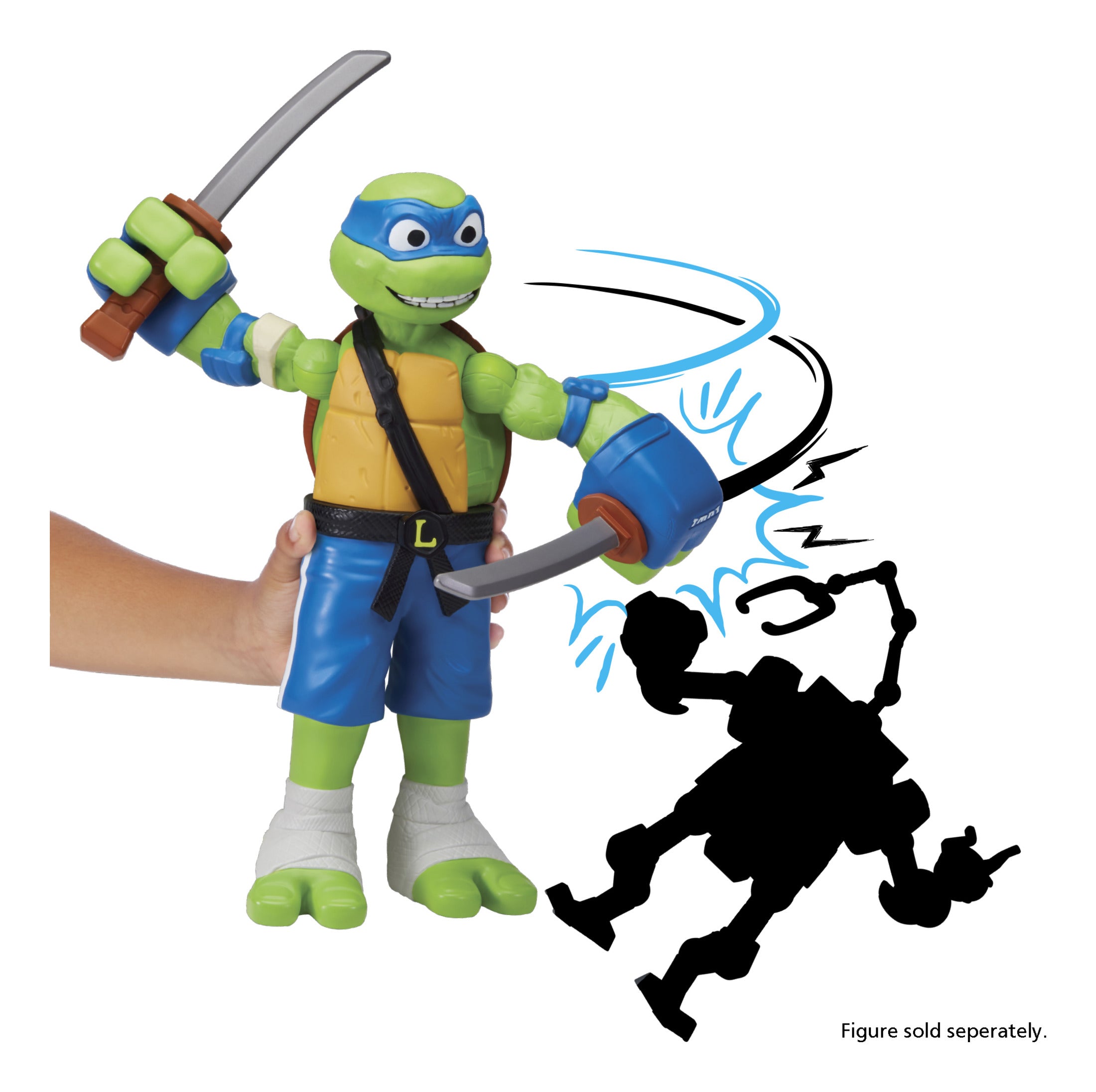 Teenage Mutant Ninja Turtles Tales Giant Roll ’N Punch Leonardo Figure
