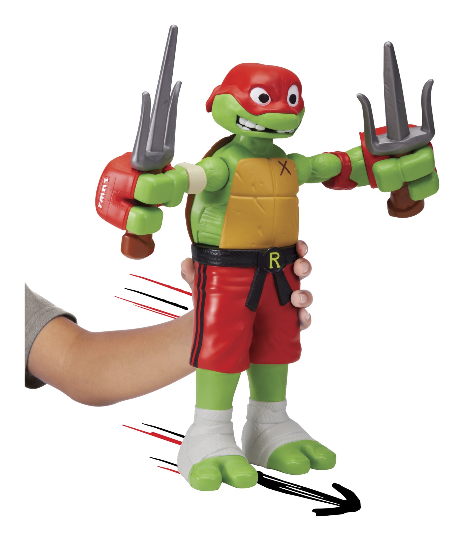Tales of TMNT Giant Roll N Punch Raphael Action Figure