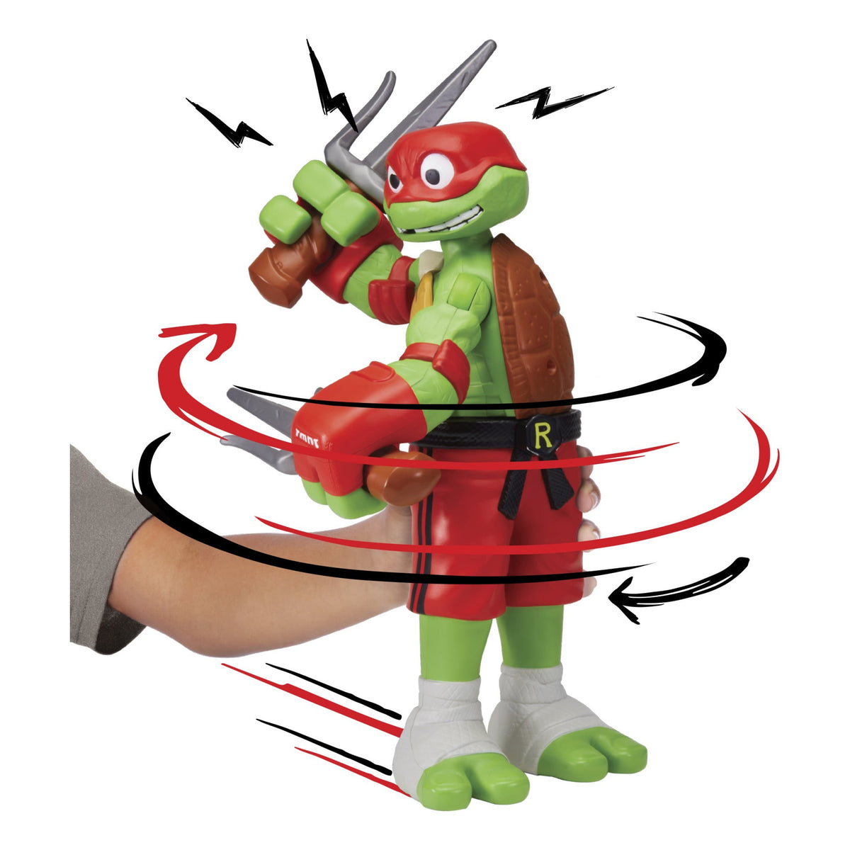 Tales of TMNT Giant Roll N Punch Raphael Action Figure
