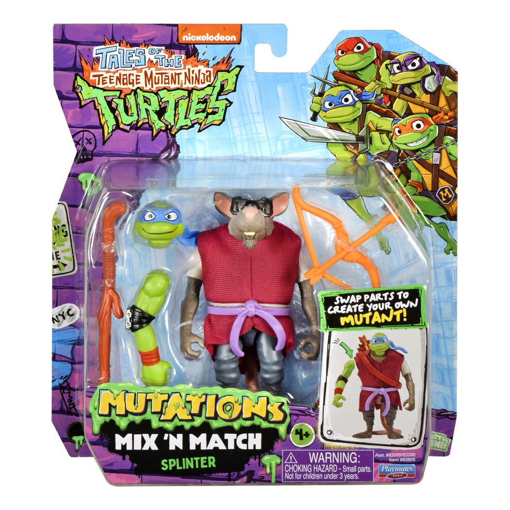 Tales of the Teenage Mutant Ninja Turtles Mix 'N Match Splinter Action Figure
