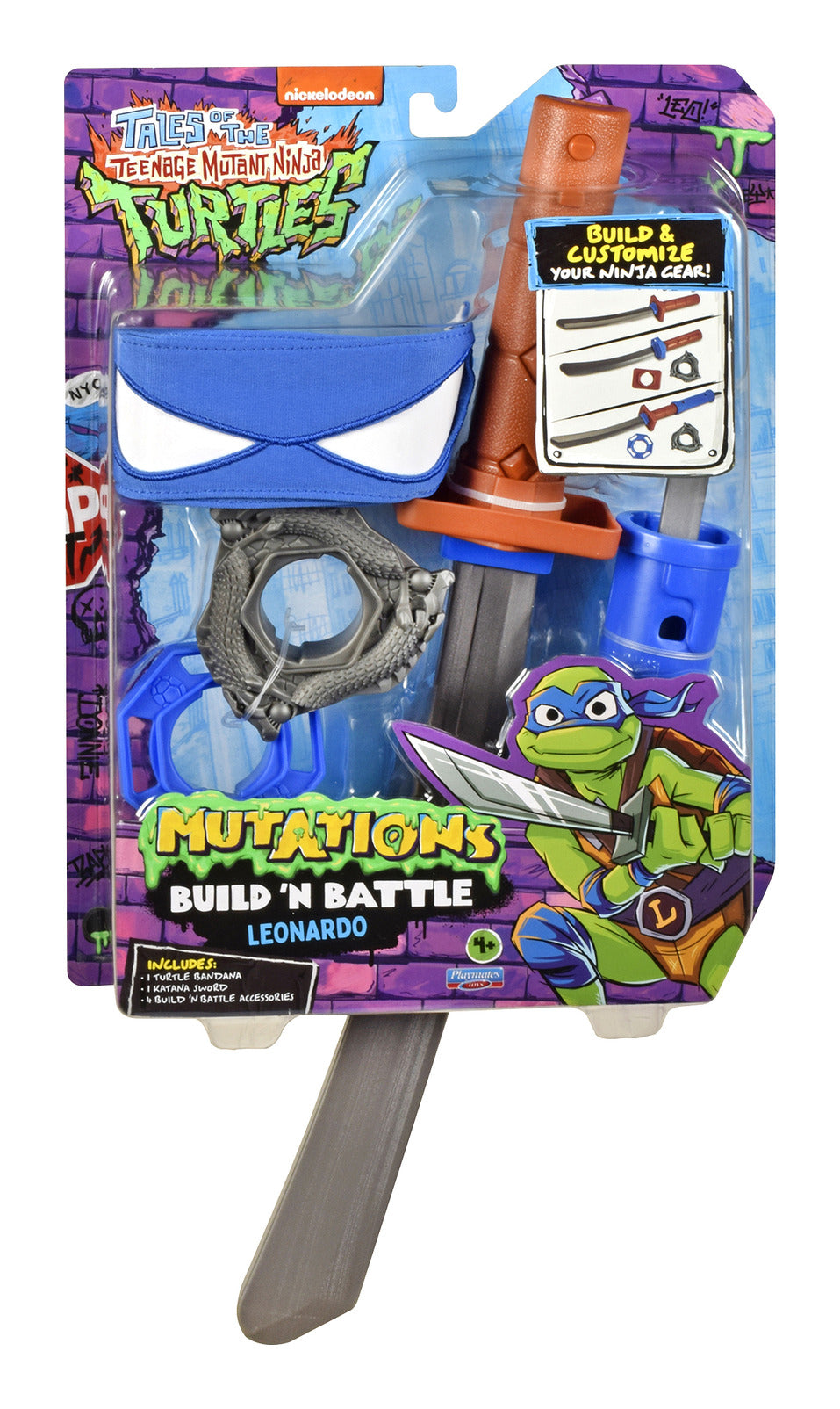 Teenage Mutant Ninja Turtles Tales of TMNT Build N Battle Leonardo Weapon Set