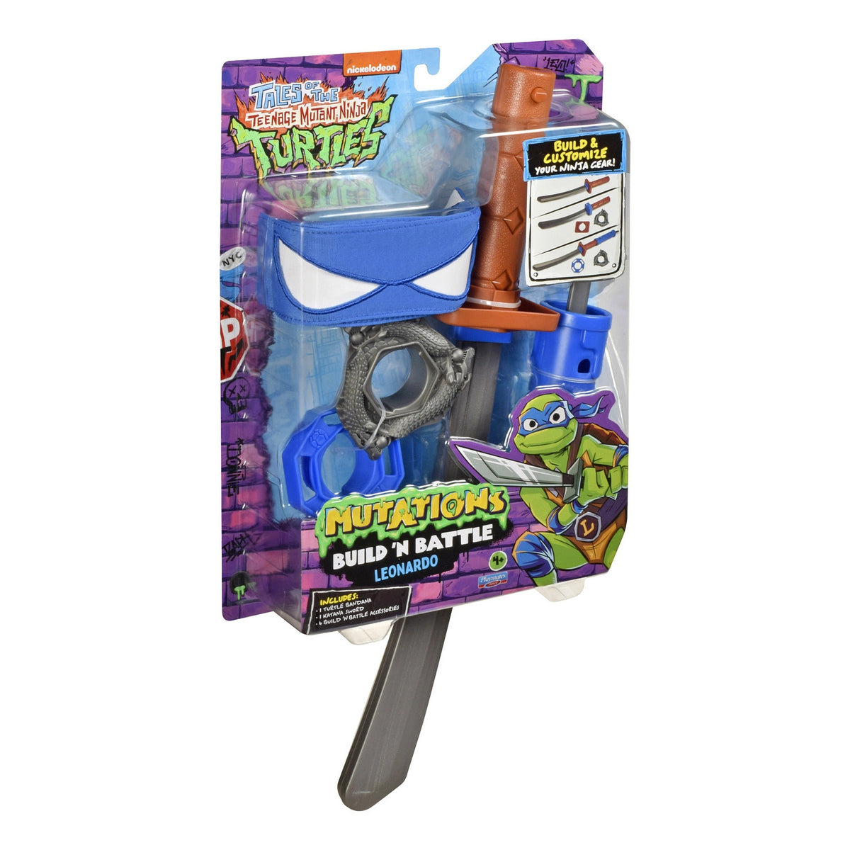 Teenage Mutant Ninja Turtles Tales of TMNT Build N Battle Leonardo Weapon Set