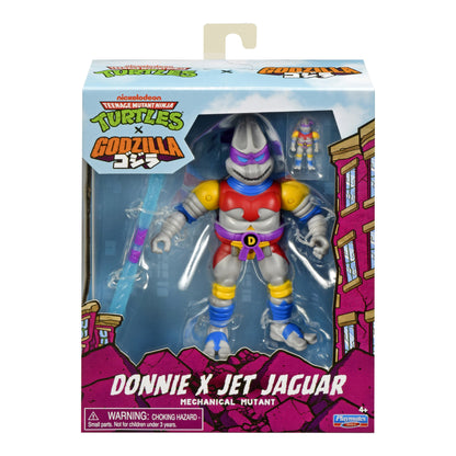 Playmates TMNT x Godzilla Donatello x Jet Jaguar 6-Inch Action Figure