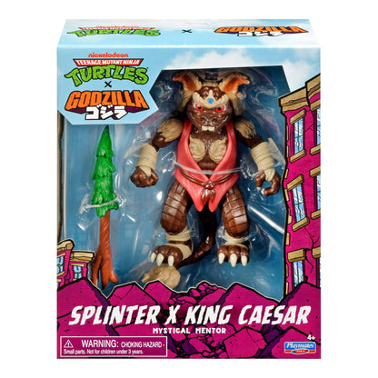 Playmates TMNT x Godzilla Splinter x King Caesar Action Figure