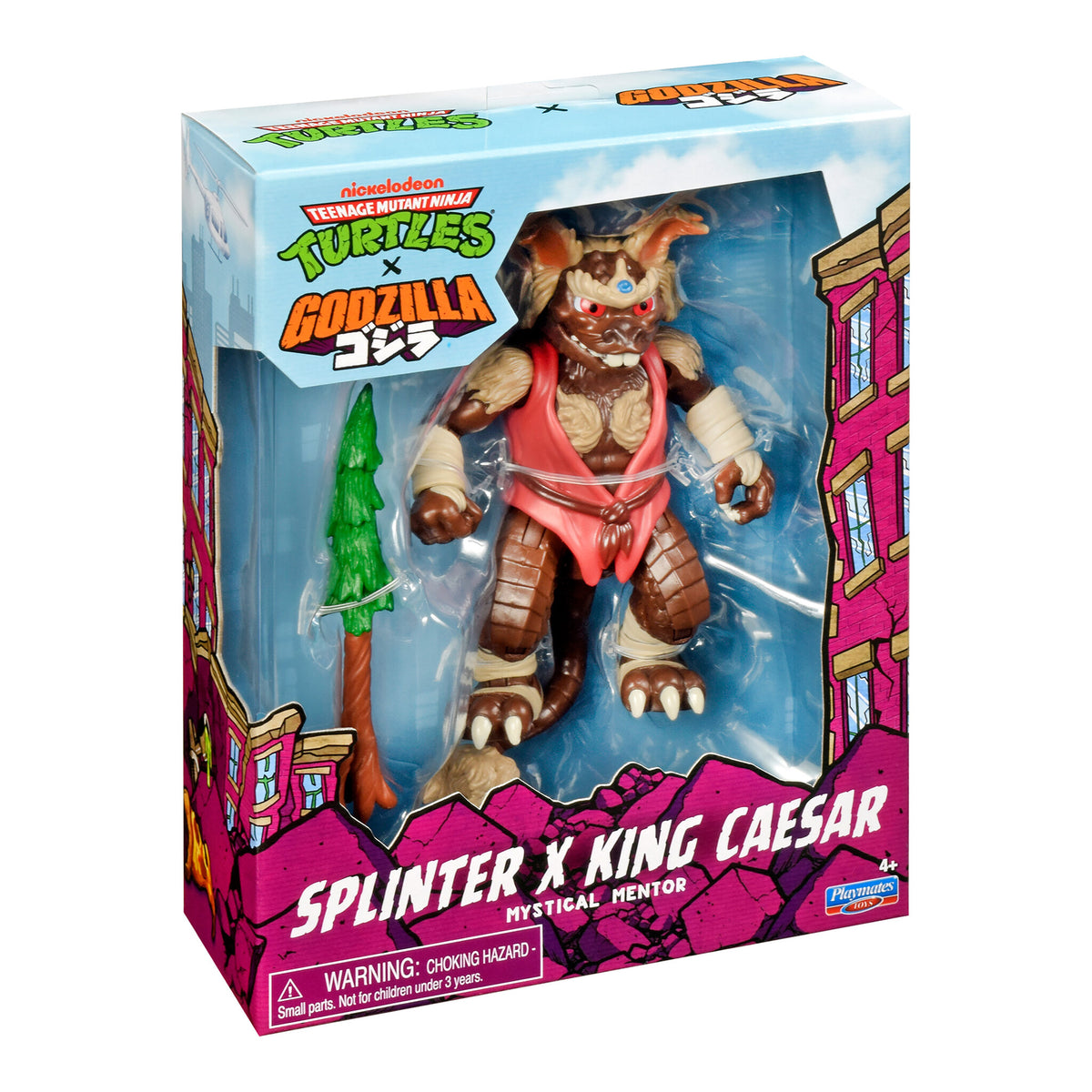 Playmates TMNT x Godzilla Splinter x King Caesar Action Figure