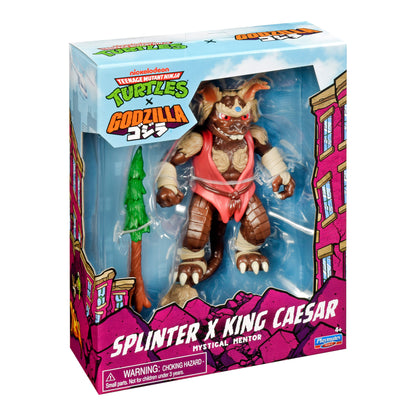 Playmates TMNT x Godzilla Splinter x King Caesar Action Figure