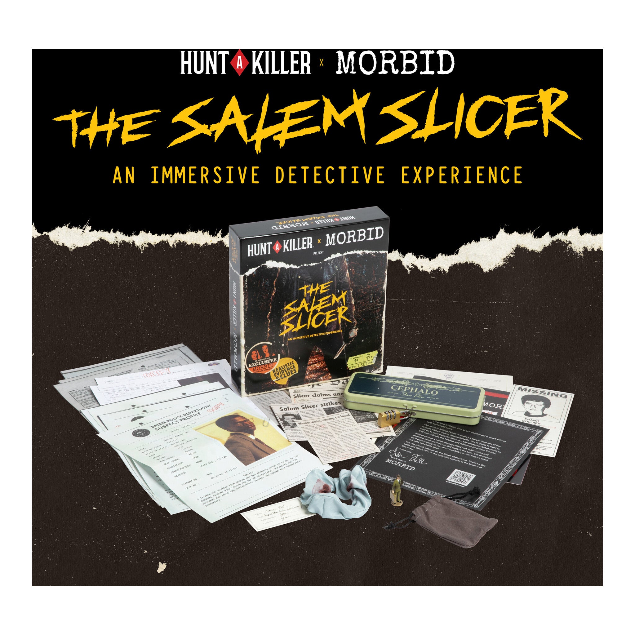 Hunt A Killer x Morbid The Salem Slicer Murder Mystery Game
