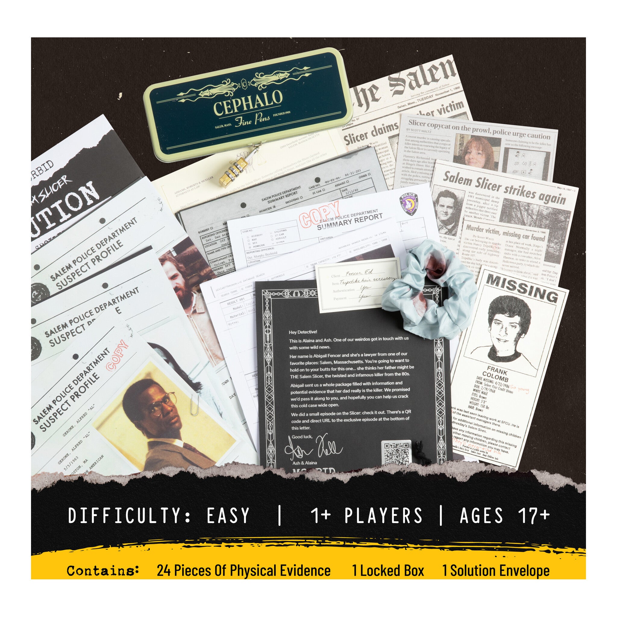 Hunt A Killer x Morbid The Salem Slicer Murder Mystery Game