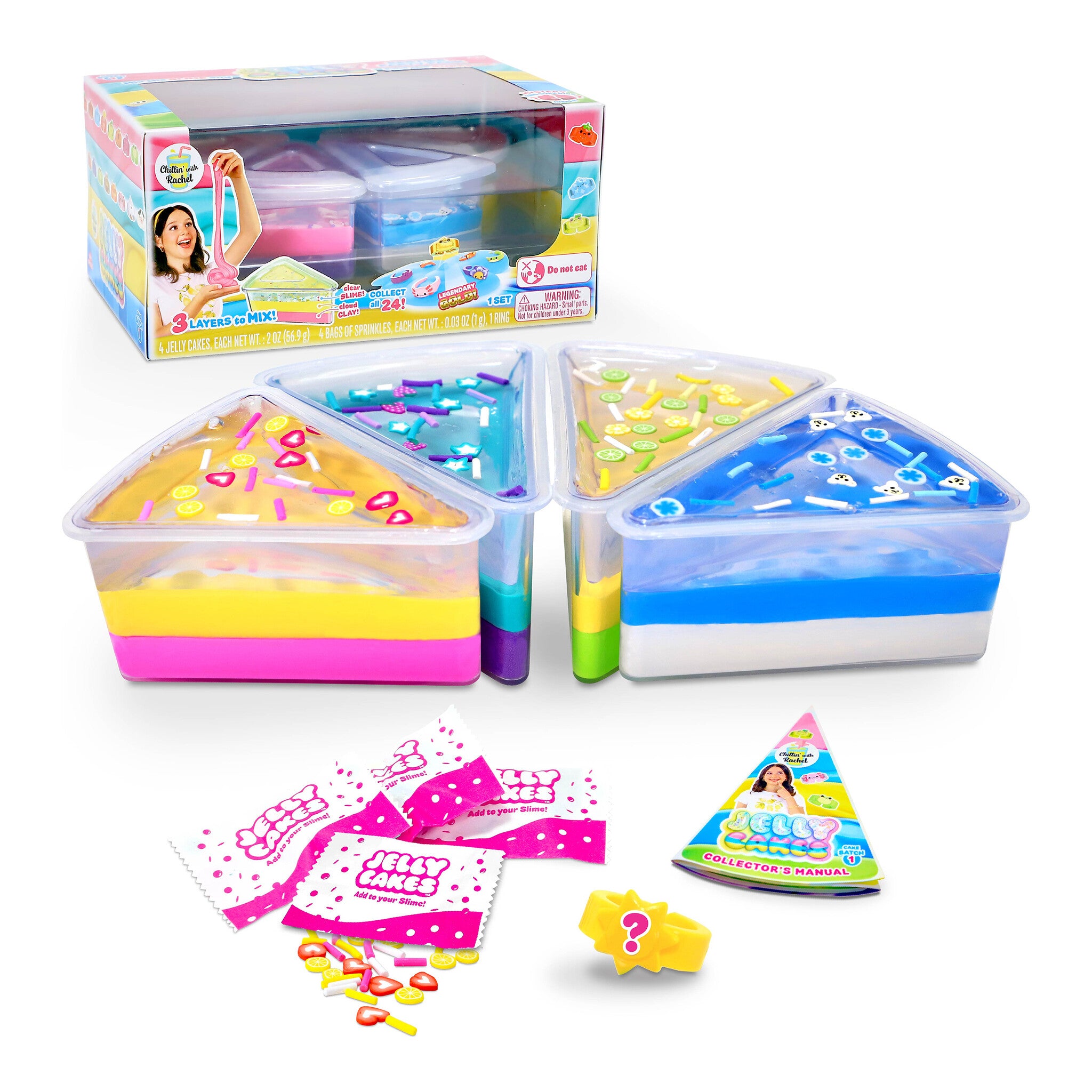 Jelly Cakes Bestie Party Pack Chillin’ With Rachel Sensory Slime Toy