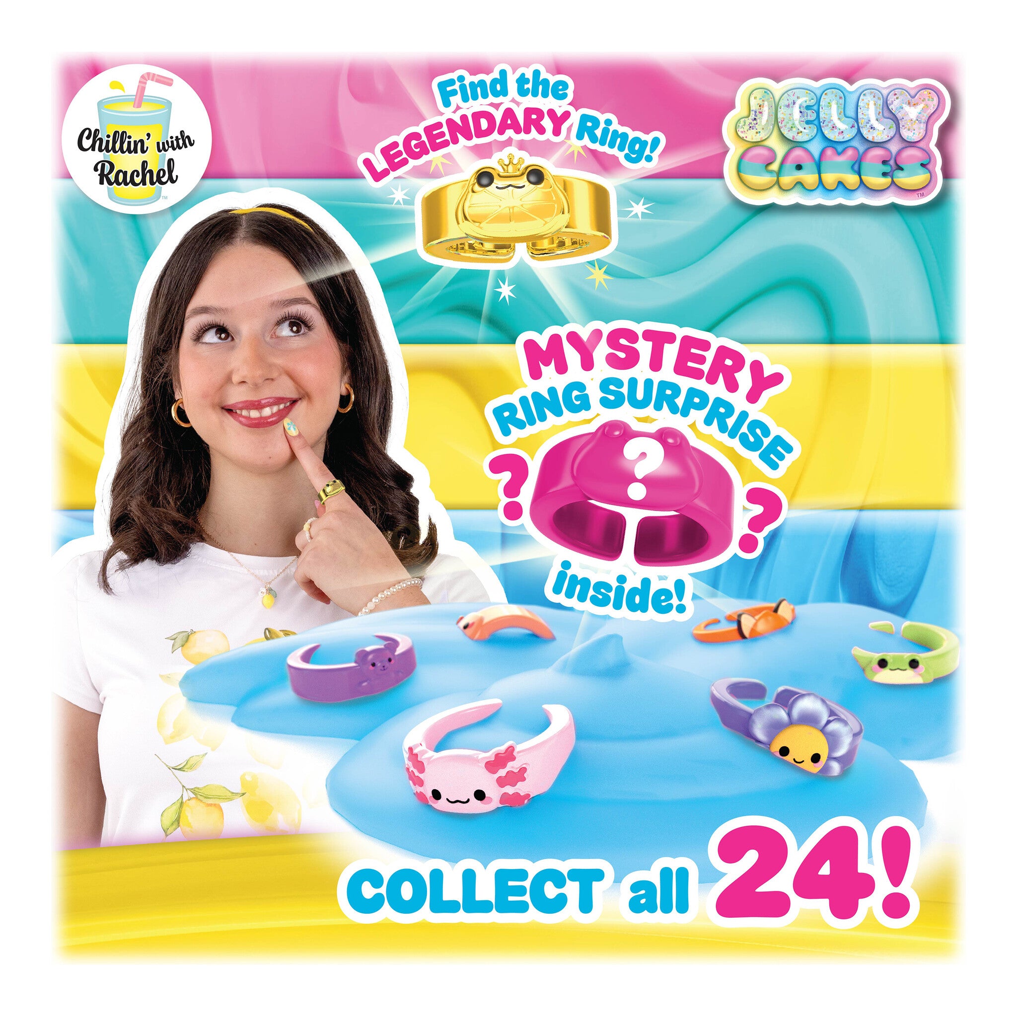 Jelly Cakes Bestie Party Pack Chillin’ With Rachel Sensory Slime Toy
