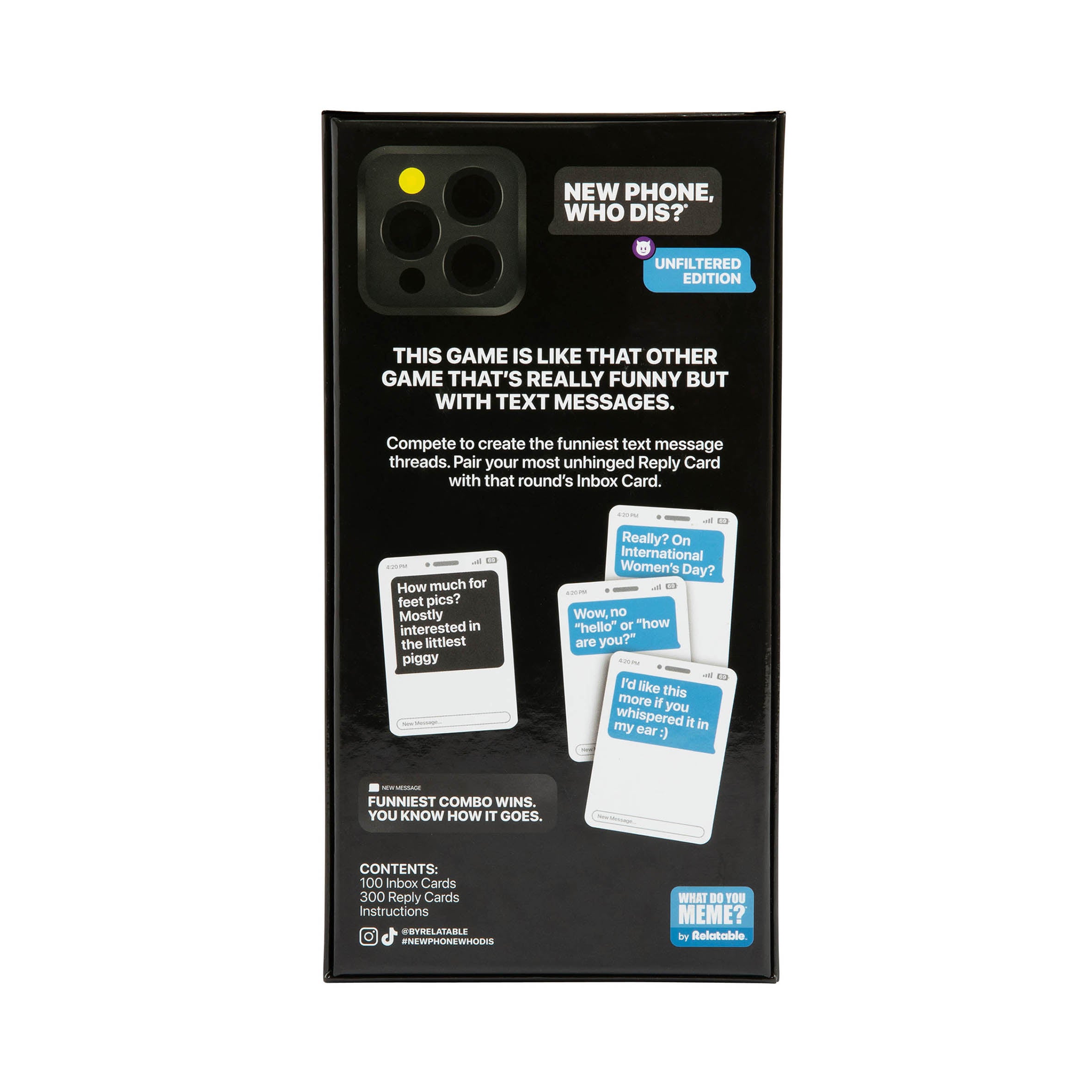 What Do You Meme? New Phone, Who Dis? UK Edition Adult Party Card Game