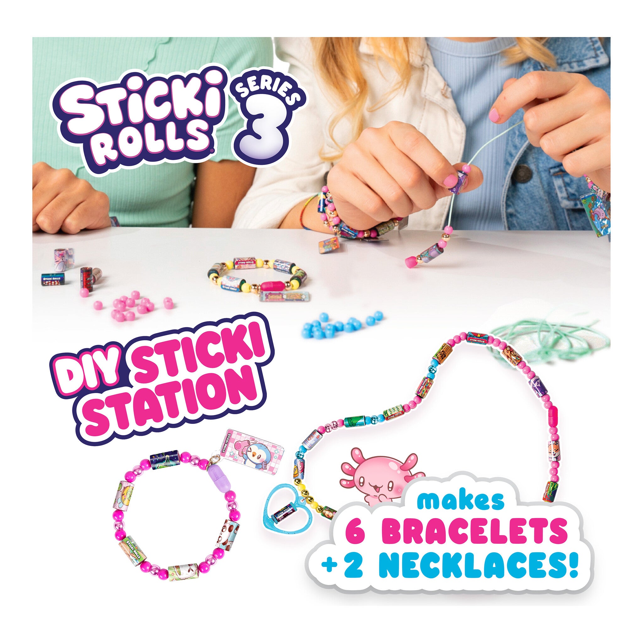 Sticki Rolls Sticki Station Series 3 Wearable Sticker Jewellery Kit