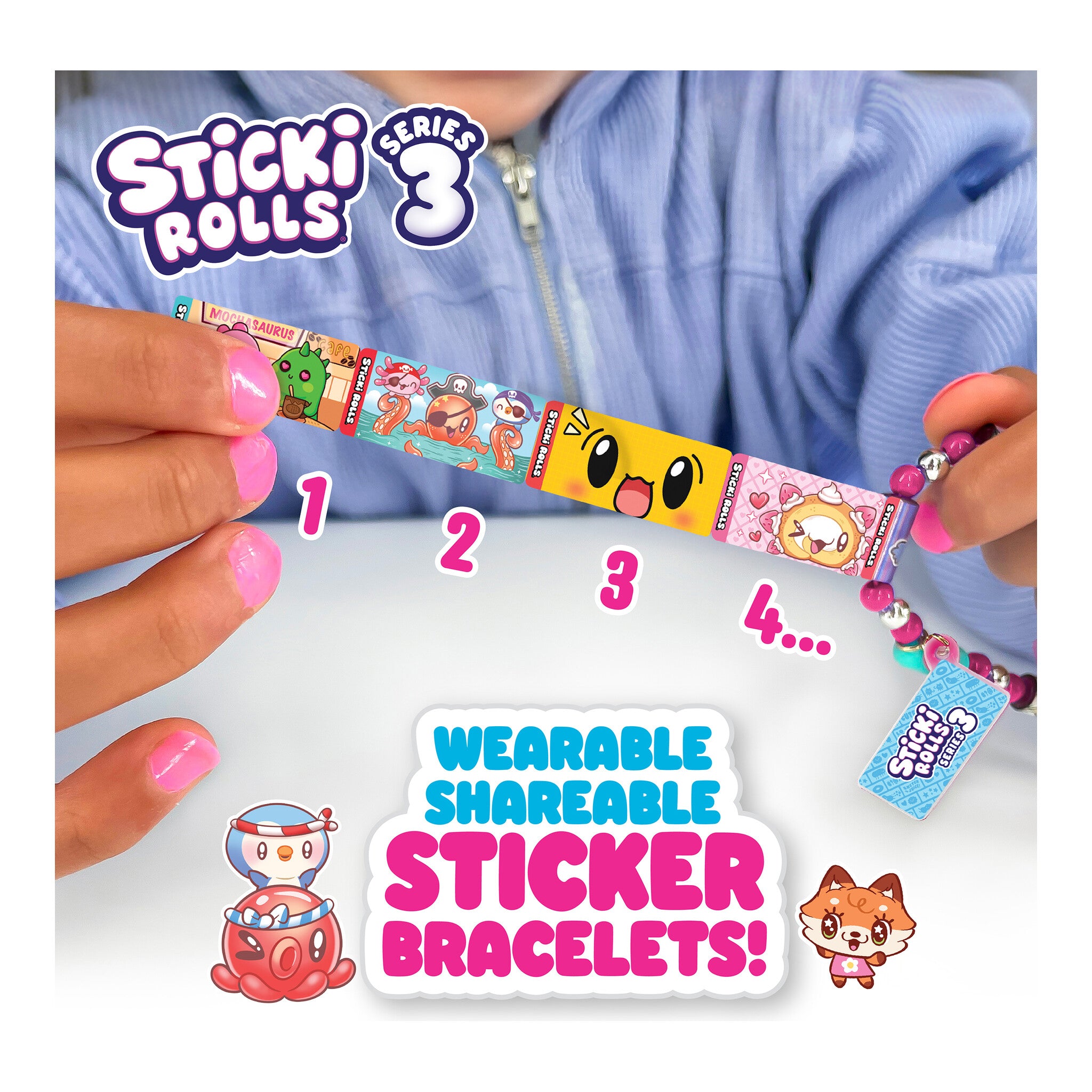 Sticki Rolls Sticki Station Series 3 Wearable Sticker Jewellery Kit