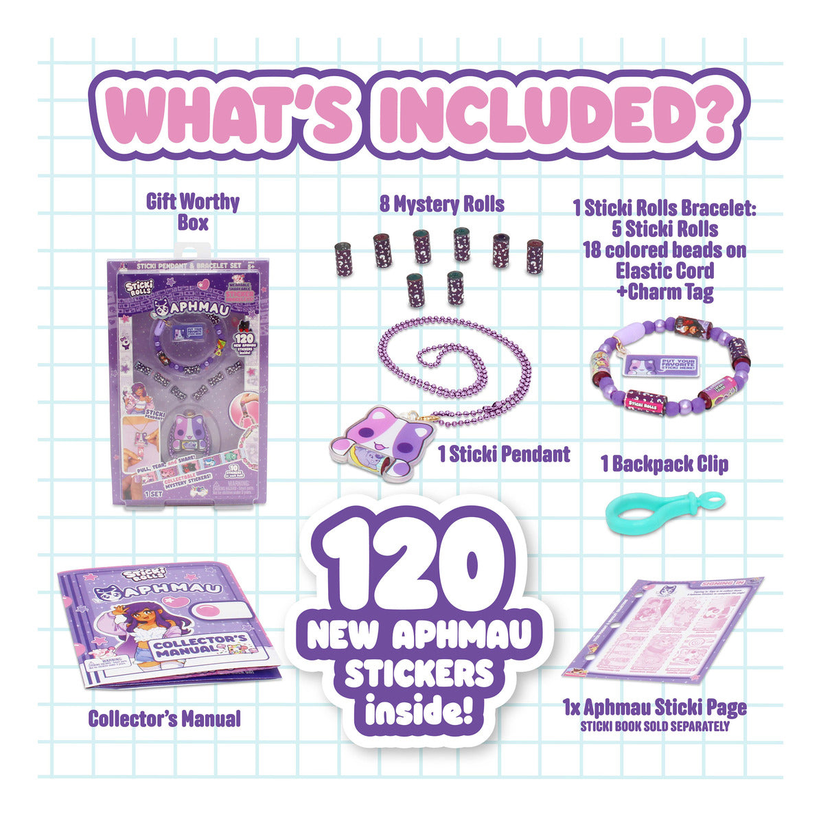 ** Sticki Rolls Aphmau Pendant Pack