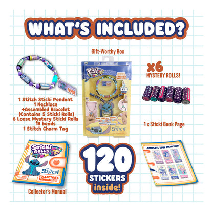 ** Sticki Rolls Disney Stitch Pendant Pack (Aug)