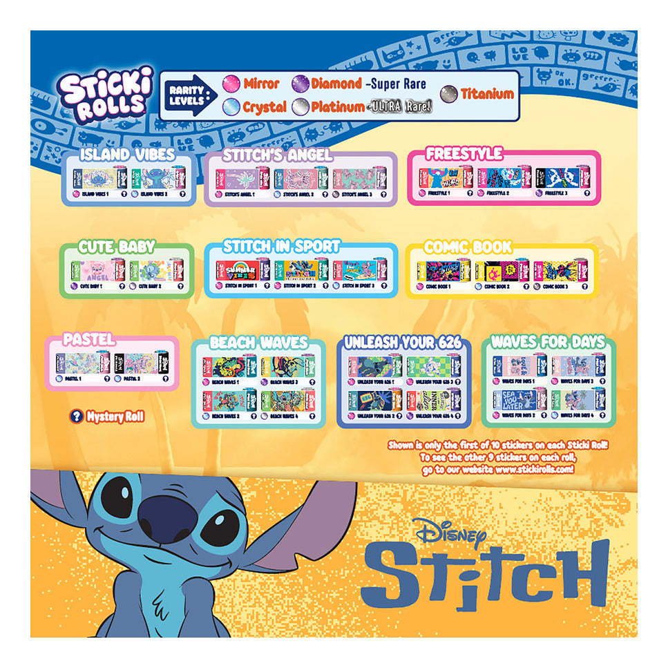 ** Sticki Rolls Disney Stitch Pendant Pack (Aug)