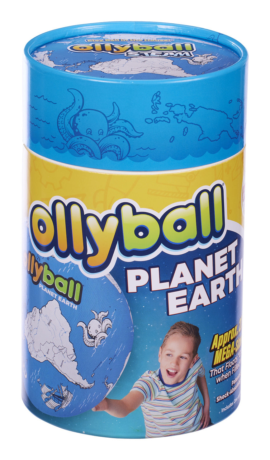Ollyball Planet Earth 22-Inch Mega STEAM Inflatable Globe