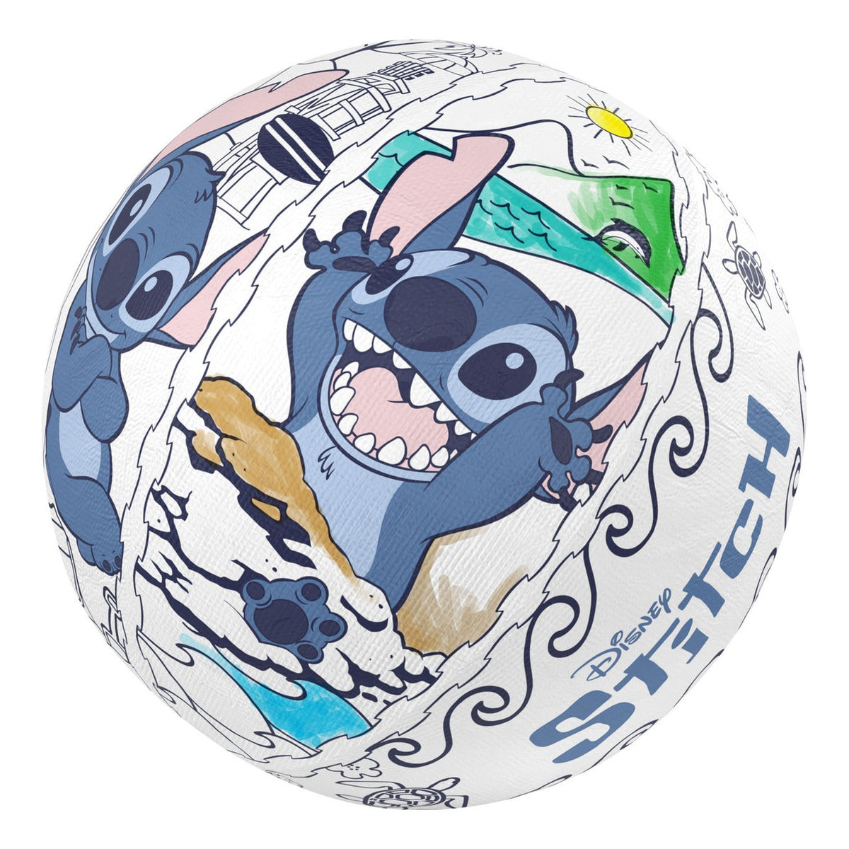 Ollyball Disney Stitch Colour-In Indoor Play Ball