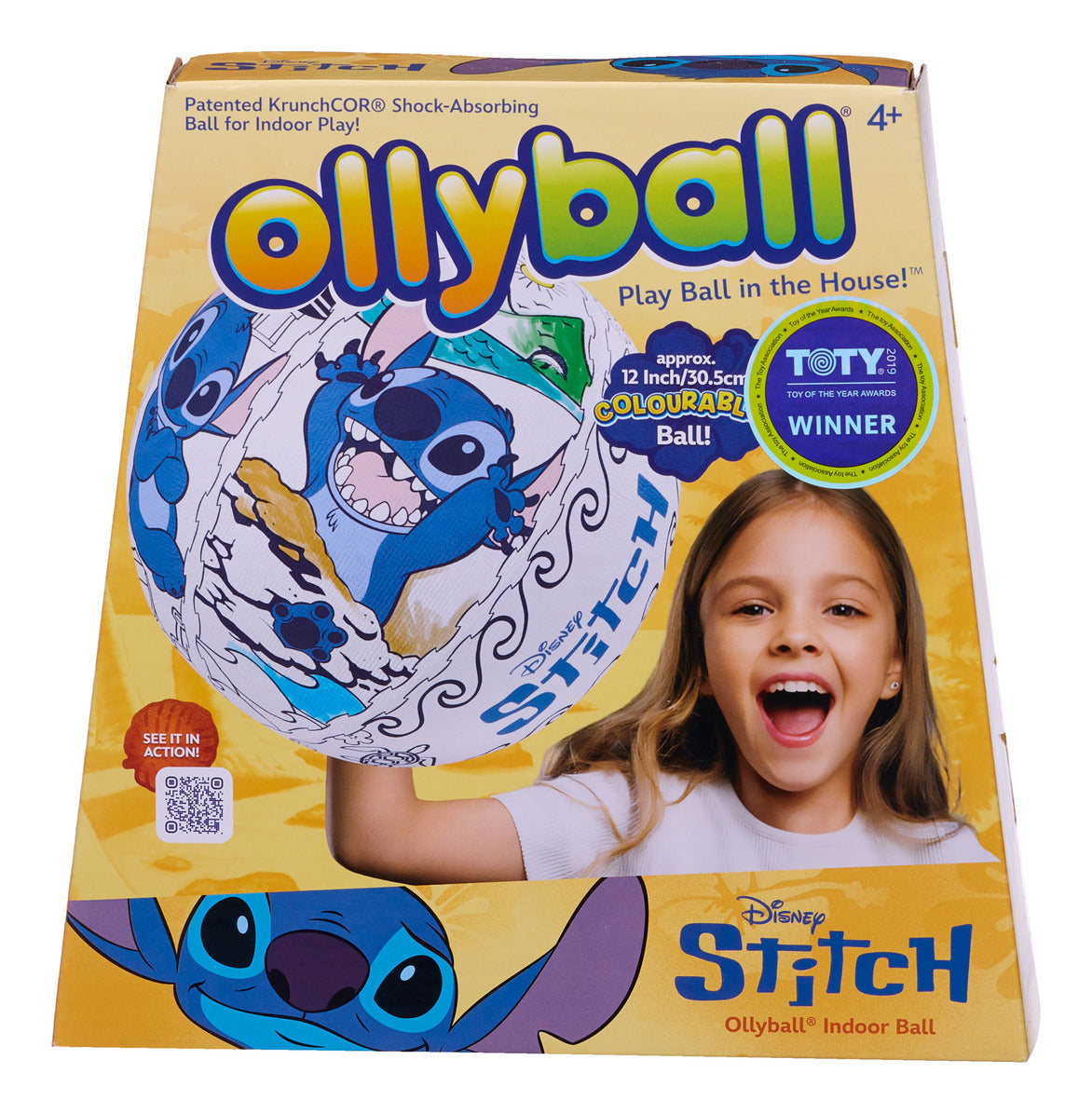 Ollyball Disney Stitch Colour-In Indoor Play Ball