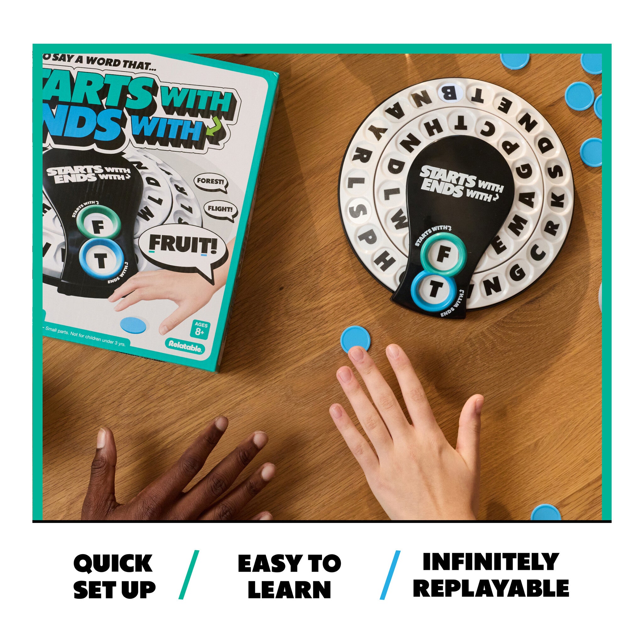 Relatable Starts With Ends With Word Game