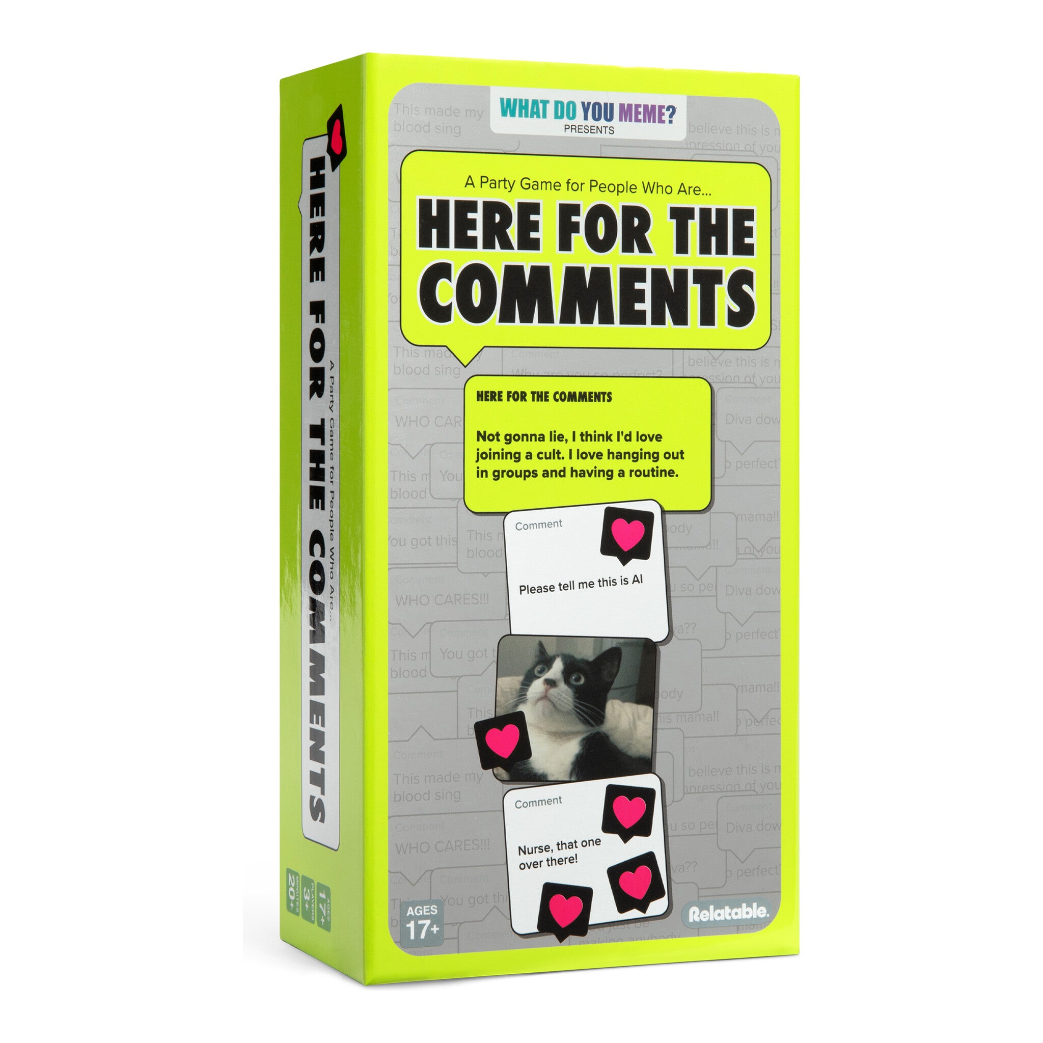 What Do You Meme? Here For The Comments Adult Party Card Game
