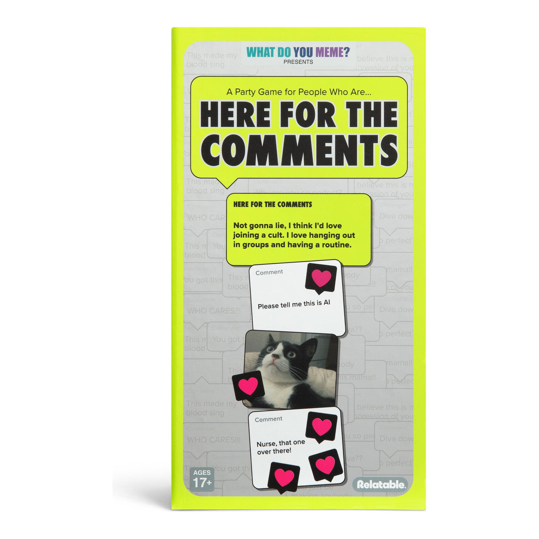 What Do You Meme? Here For The Comments Adult Party Card Game