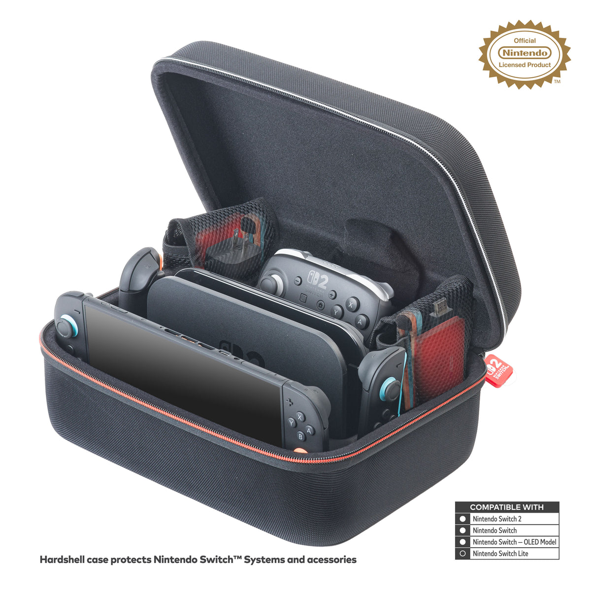 RDS Game Traveler Deluxe System Case for Nintendo Switch 2 - Black (Disc)