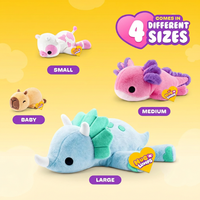 Hug A Lumps - Fuzzy Weighted Plush - Medium (1.3kg/2.8lbs) - Choose your Fuzzy Plush