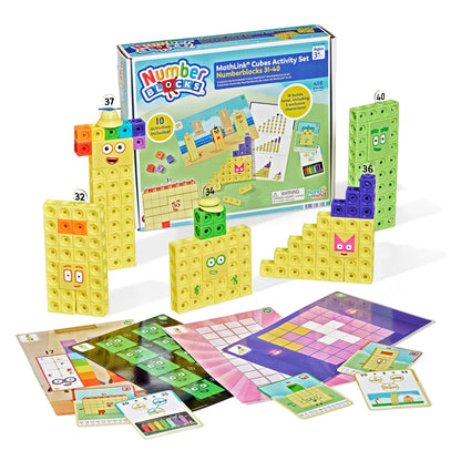 Learning Resources MathLink Cubes Numberblocks 31–40 Activity Set