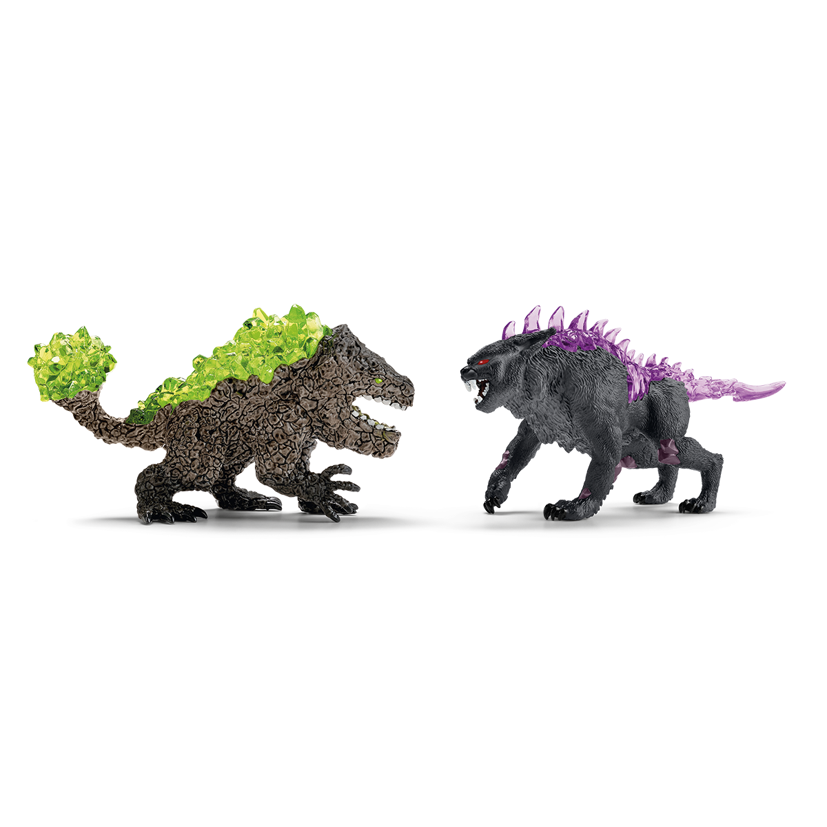 Schleich Eldrador Creatures Shadow Lynx vs Rock Crusher Figure Set