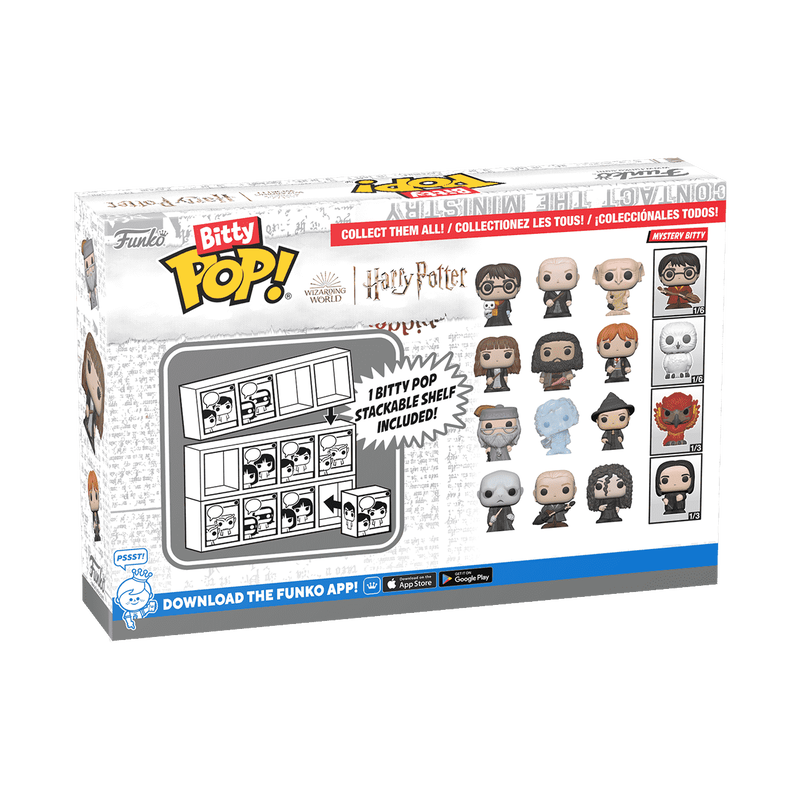 Funko Bitty Pop! Harry Potter Series 2 Hermione, Hagrid & Ron 4-Pack (Chance of Chase)