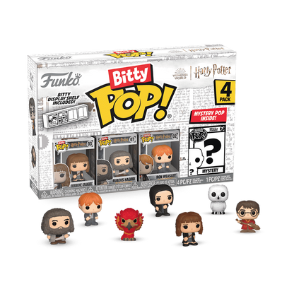 Funko Bitty Pop! Harry Potter Series 2 Hermione, Hagrid & Ron 4-Pack (Chance of Chase)