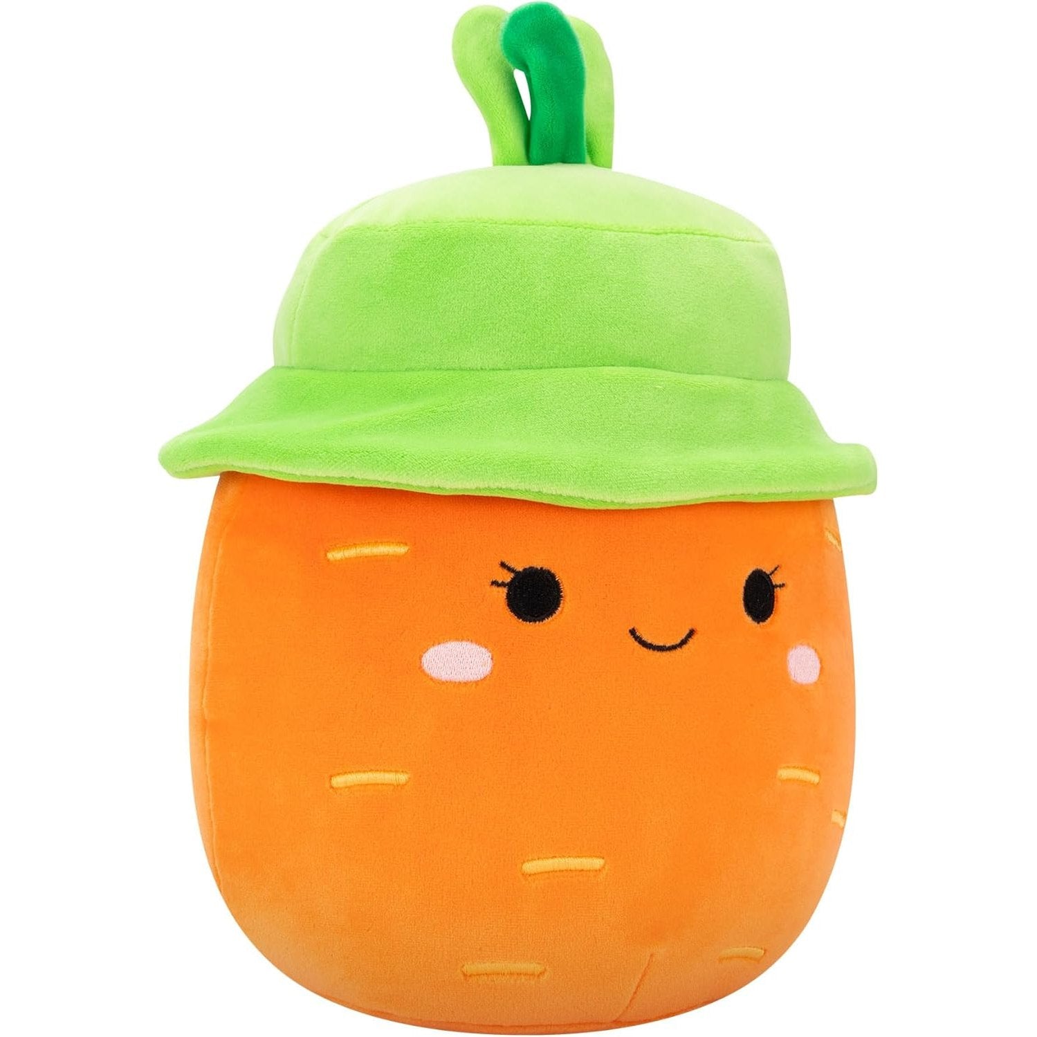 Squishmallow 7.5 Inch Easter 2025 - Caroleena - Orange Carrot With Green Bucket Hat