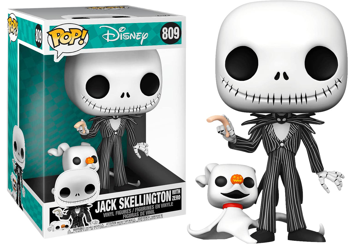 Funko Pop! Vinyl Jumbo Disney The Nightmare Before Christmas Jack Skellington with Zero
